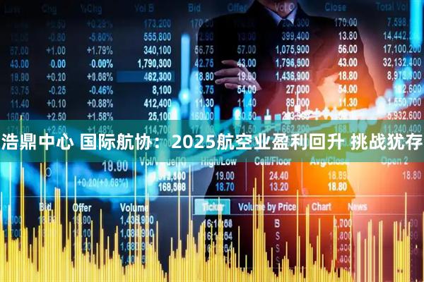 浩鼎中心 国际航协：2025航空业盈利回升 挑战犹存