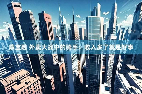 鼎宝融 外卖大战中的骑手：收入多了就是好事